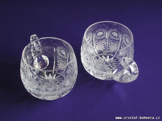 ŠÁLEK BROUŠENÝ - BOWLE - ČAJ set 2 ks / 23052-200-105